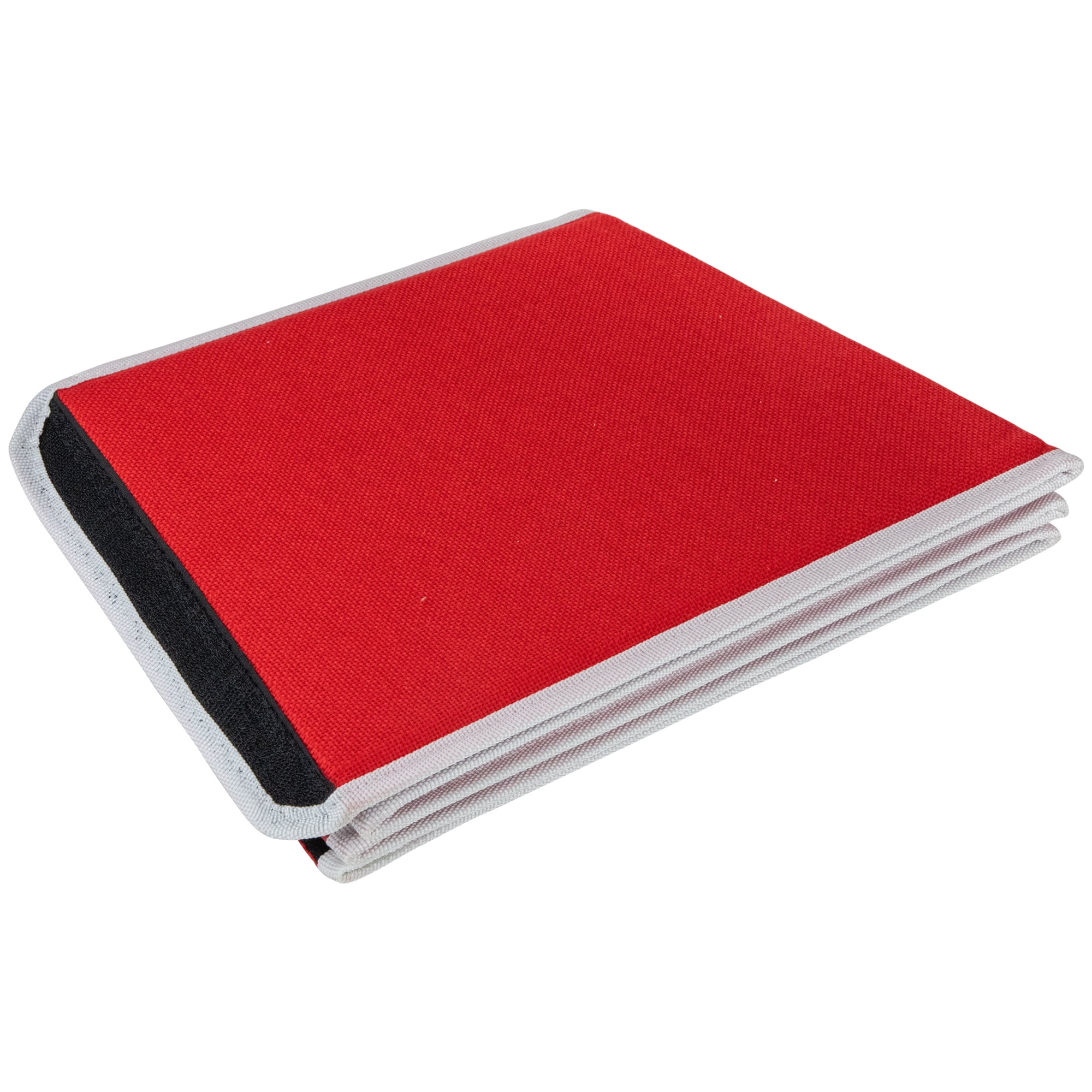 Northlight 26" Red Burlap with Reindeer Hexagonal Christmas Tree Collar