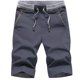 thumbnail image 2 of ICHUANYI Clearance Mens Casual Comfortable Workout Shorts Drawstring Zipper Pockets Elastic Shorts(Gray, XXL) Ichuanyi Ichuanyi, 2 of 6