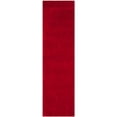 thumbnail image 6 of SAFAVIEH Laguna Neven Plush Solid Shag Runner Rug, Red, 2'3" x 6', 6 of 7