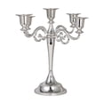 thumbnail image 1 of Elegante candelabro de estilo vintage americano de plata antigua con cinco cabezas, 1 of 3