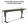 thumbnail image 2 of Correll Commercial Laminate 18" x 72" Folding Panel Leg Seminar Table - SP1872TF, 2 of 11