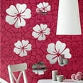 thumbnail image 4 of 5pcs 3D FlowerS Wall Sticker TV Sticker Acrylic Mirror Wall Background Home Decoration DIY Mirror Wall Stickers, 4 of 6