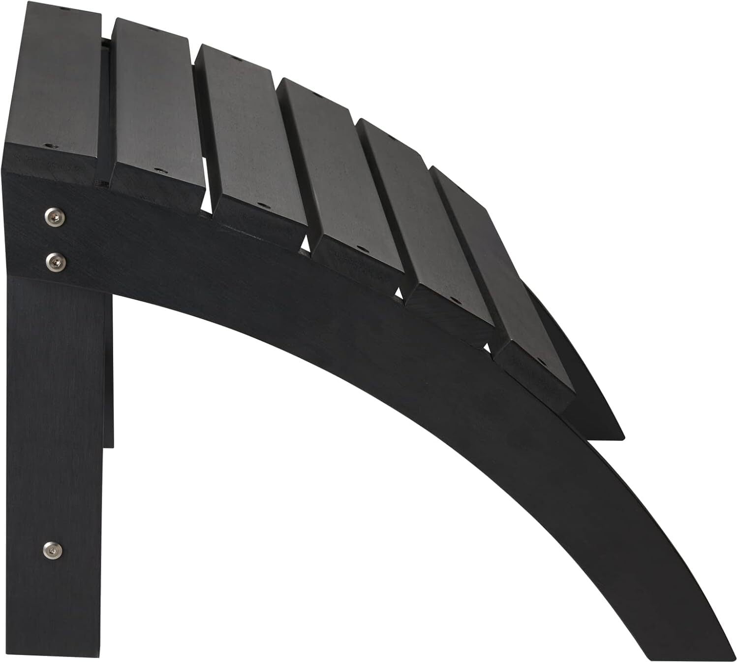 GONICHA Outdoor Adirondack Ottoman,Adirondack Footstool for Adirondack Chair Weather Resistant Foot Rest,Black