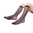 thumbnail image 2 of PEIXUN Women's Retro Fishnet Socks Fashion Sexy Pattern Lace Hollow Socks, 2 of 2