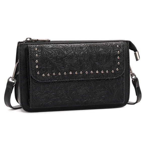 FALAN MULE Small Crossbody Bags for Women Vegan Leather Cell Phone Purse with Adjustable Strap