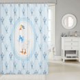 thumbnail image 2 of Manfei Cartoon Coquette Bowknot Shower Curtain 72Wx72L,Lovely Wildlife Goose Bathroom Curtain, 2 of 5