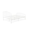 thumbnail image 3 of East West Furniture Kemah Traditional Metal Full Bed Frame in White, 3 of 7