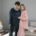 thumbnail image 3 of Samickarr Pajamas For Men Set Two Piece Unisex Sleepwear Winter Flannel Print Pocket Long Sleeve+ Long Pants Pajama Suit, 3 of 9