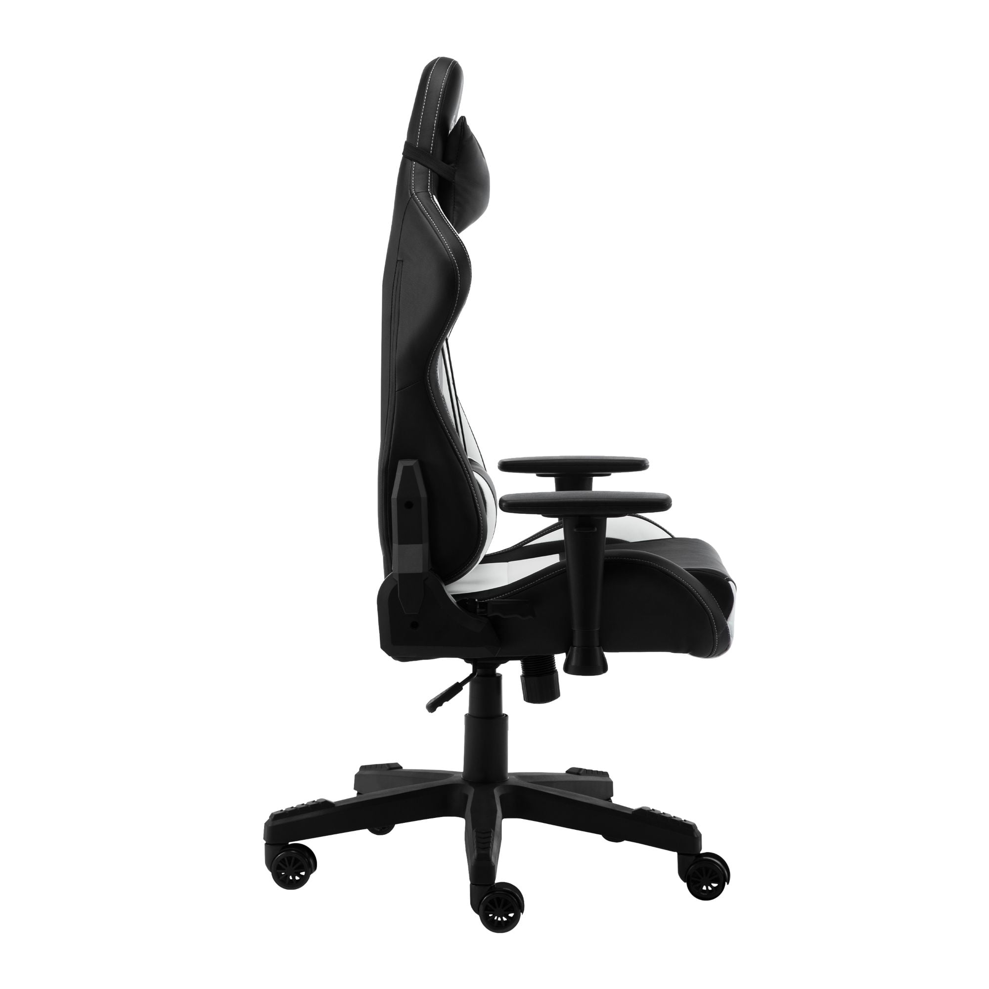 Techni Office Solutions 53" White and Black Durable Stylish Gaming Chair