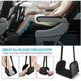 thumbnail image 6 of Airplane Foot Hammock, Leg Hammock For Airplane Travel, Portable Height Adjustable Travel Footrest Hammock Accessories, Lightweight Foot Hammock Suitable for Offices, Cars and Airplanes, Rose Red, 6 of 8
