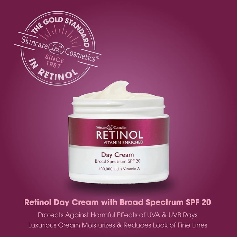 Retinol SPF Face Cream, Brightening Moisturizer With SPF 20