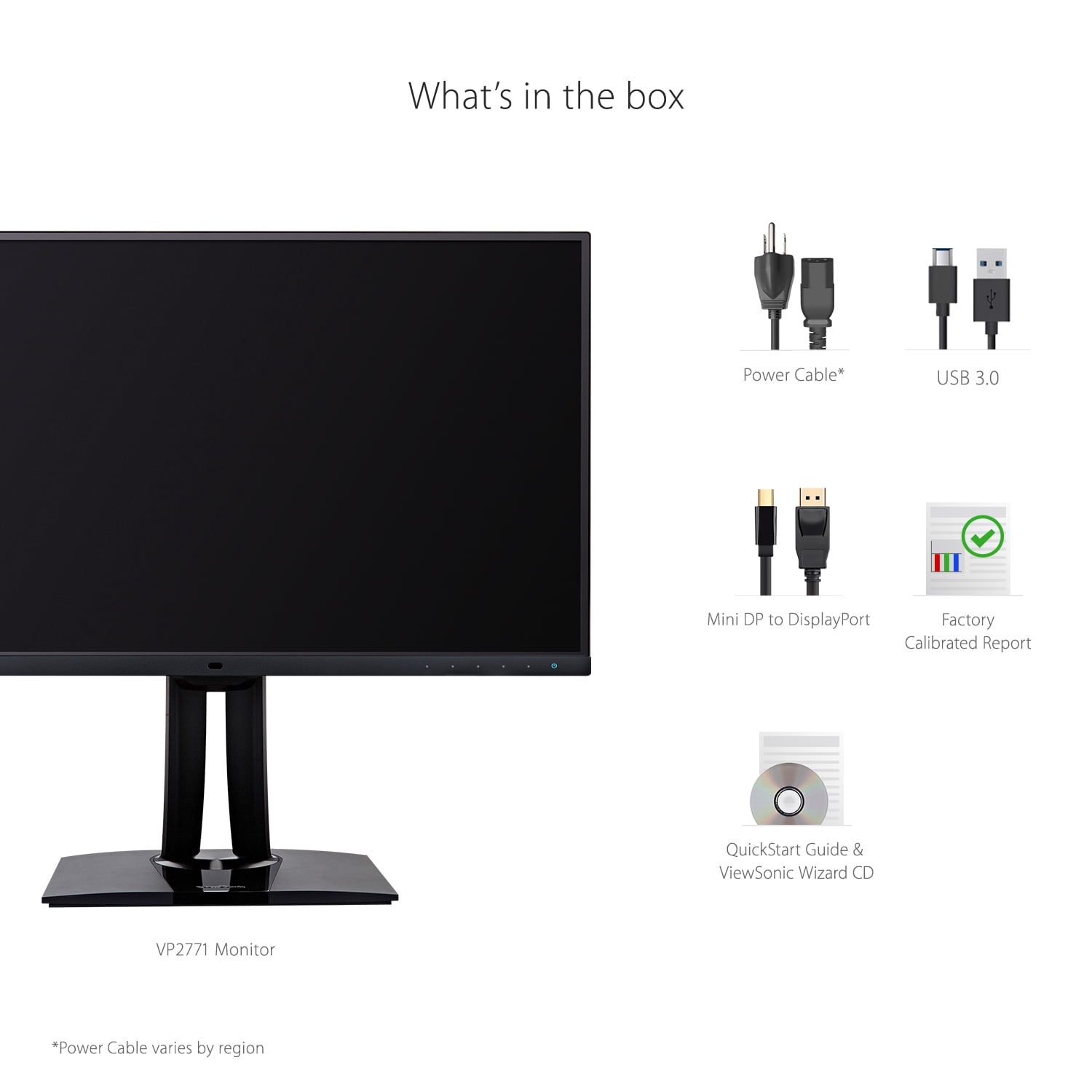 ViewSonic VP2771 27-Inch Premium IPS 