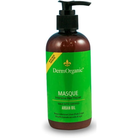 DermOrganic Masque Intensive Hair Repair, 8 oz (Best Hair Masque For Color Treated Hair)