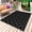 Black, variant on Black Morocco Outdoor Rug 3x5 Ft - Reversible Patio Rug Outdoor Camping Rugs, Geometric Leaf Diamond Lattice Abstract Washable Indoor Outdoor Area Rugs, Non-Slip Outdoor Carpet Runner for Deck/Porch