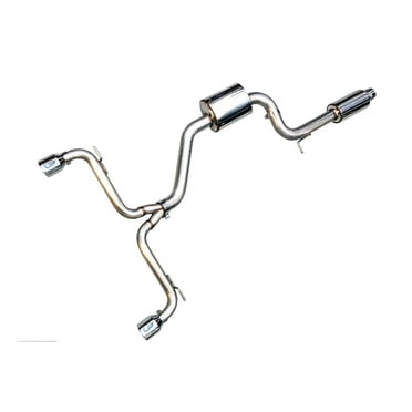 [3015-32046]AWE Cat-Back Touring.AWE Tuning VW MK7 GTI Touring Edition Exhaust - Chrome Silver Tips