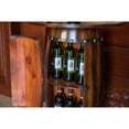 thumbnail image 5 of Wooden Wine Barrel Console Bar End Table Lockable Cabinet, 5 of 7