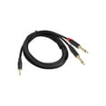thumbnail image 3 of 100/200/300cm 3.5mm TRS to Double 6.35mm TS Mono Audio Cord Y Splitter Cable for Power Amplifiers Mixing Consoles, 3 of 11