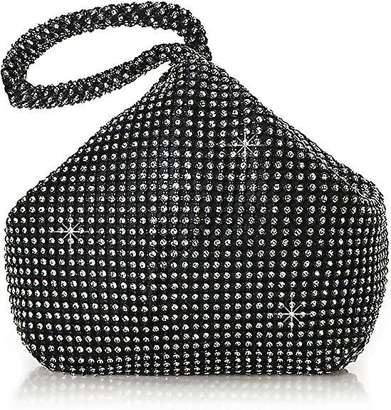 Sac à Main en Strass pour Femmes Sac de Soirée Pailleté Triangle pour Bal de Promo des Années 1920 Mariage