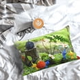 thumbnail image 5 of Lsque Pikmin Pattern Bedding Waterproof Pillow Protector Zippered Queen – Bed Bug Proof Pillow Encasement-16"x24", 5 of 6