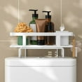 thumbnail image 3 of Over-Toilet Bathroom Shelf - Iron Wall-Mounted Storage Rack for Towels, Shampoo, and Bath Accessories, Heavy-Duty Design, 3 of 6