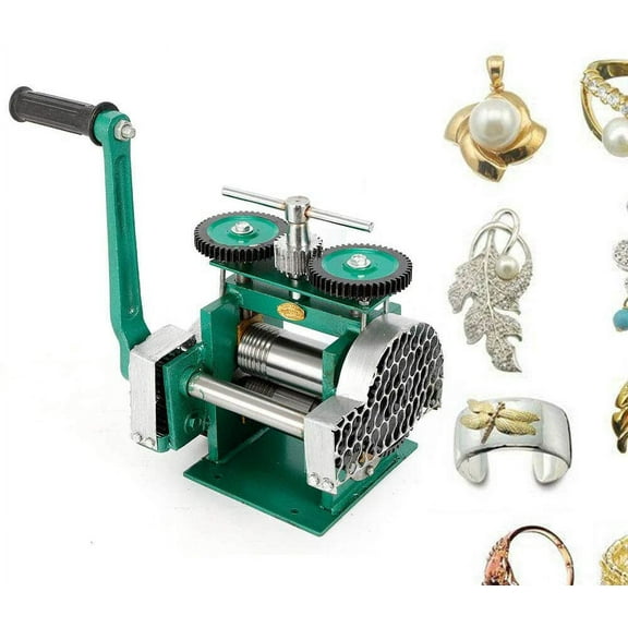 Manual Combination Rolling Mills Machine Jewelry Press Machine Combination Rolling Mill Machine Stainless Alloy (85mm)