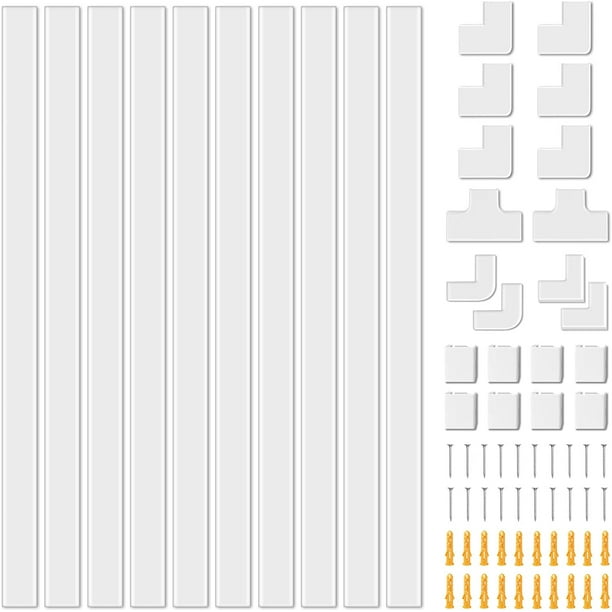Cord Organizer Raceway Kit, TV Cord Cover , 157in Cable Cover Channel