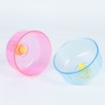thumbnail image 1 of 2 Roue d'Exercice de Hamster, 12cm Accessoire de Cage de Roue de Hamster Silencieux Transparent, Jouet Hamster, Roue de Course pour Chinchilla Gerbils Bleu Rose, 1 of 5
