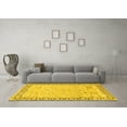 thumbnail image 3 of Ahgly Company Machine Washable Indoor Rectangle Persian Yellow Traditional Area Rugs, 2' x 4', 3 of 4