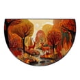 thumbnail image 2 of Autumn Fall Half Round Door Mat Welcome Entrance Mat Bath Bathroom Rug | Autumn Fall Maple Leaves Welcome Entrance Mat Anti-Slip Half Moon Bath Mat Semi Circle Rug Indoor Outdoor Kitchen Rug, 2 of 6