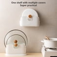 thumbnail image 4 of Pote de plástico Pastilla de párpado Platos autoadhesivos Soporte para refrigerador Habitación Encimitop Punch-Free Holder Hogar Sporting Organizador Montaje de pared Eigraketly HA059472-02, 4 of 7