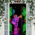thumbnail image 4 of OEFNTAC Christmas Door Cover Polyester Tapestry Hanging Door Wrap Decoration Easy Install Holiday Party Entryway Merry Christmas Winter Door Decor Foldable Reusable Classroom 35x71in, 4 of 9