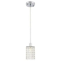 Indoor Home Decorative Midcentury Modern Taylor 1 Light Chrome Pendant