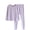 Purple, variant on Tnhcen Women's Casual Solid Pullover Round Neck Pajamas Set Long Sleeves Top Pants Nightwear Homewear Sets M-2XL