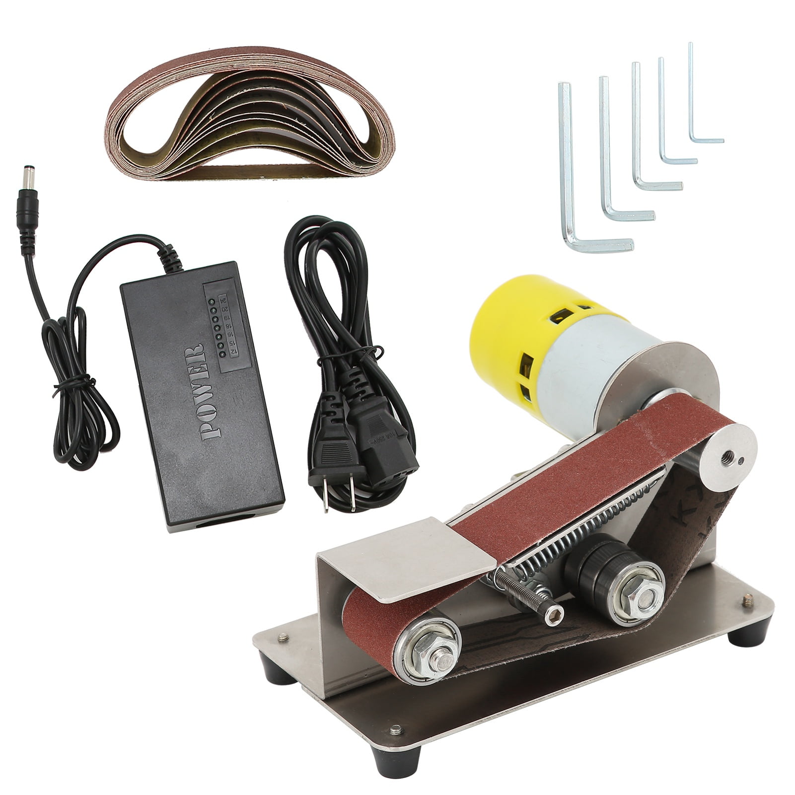 Handheld Sanding Belts Machine, Mini Belt Sander With Thick Base For