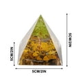 thumbnail image 2 of Herunwer Moonstone Crystal Orgone Pyramid Ogan Crystal Energy Tower Nature Reiki Chakra Crushed Stone Jewelry Crystal Orgonite Pyramid Healing Chakra Pyramid, 2 of 5