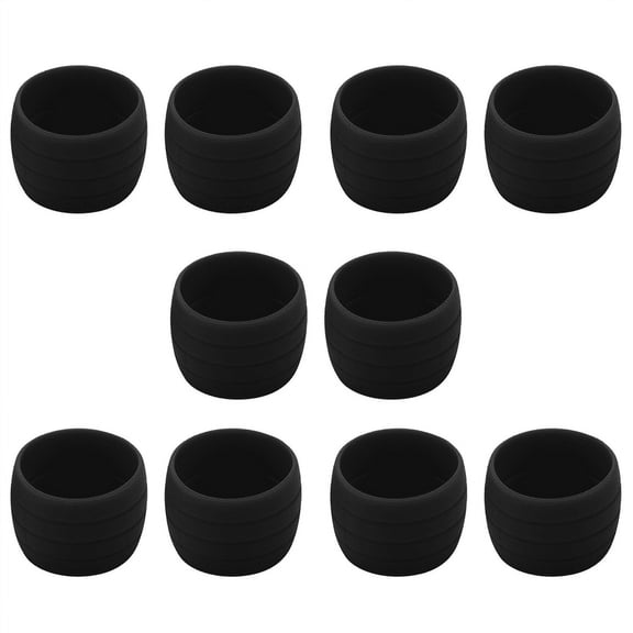10Pcs Bicycle Handlebar Tape Fixing Road Bike Handle Grip Wrap Holding Rings Cycling Bartape Strap Belt Black
