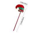 thumbnail image 3 of Bfogop Christmas Elf Hat Picks Xmas Tree Topper Decorations, 12 Inch Striped Plush Stuffed Elf Hat Ornaments Vase Filler Party Decor Tree Topper for Xmas Holiday Indoor Outdoor Party, 3 of 6