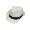 thumbnail image 2 of Fedora Sunhat with Band Detail - Small - Black, 2 of 2