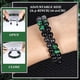 thumbnail image 3 of Pulseras de ojo de tigre verde para hombres, mujeres, pulsera de protección triple curativa, pulseras de cuentas de cristal de obsidiana de hematita natural de 8 mm que traen suerte y salud, 3 of 4