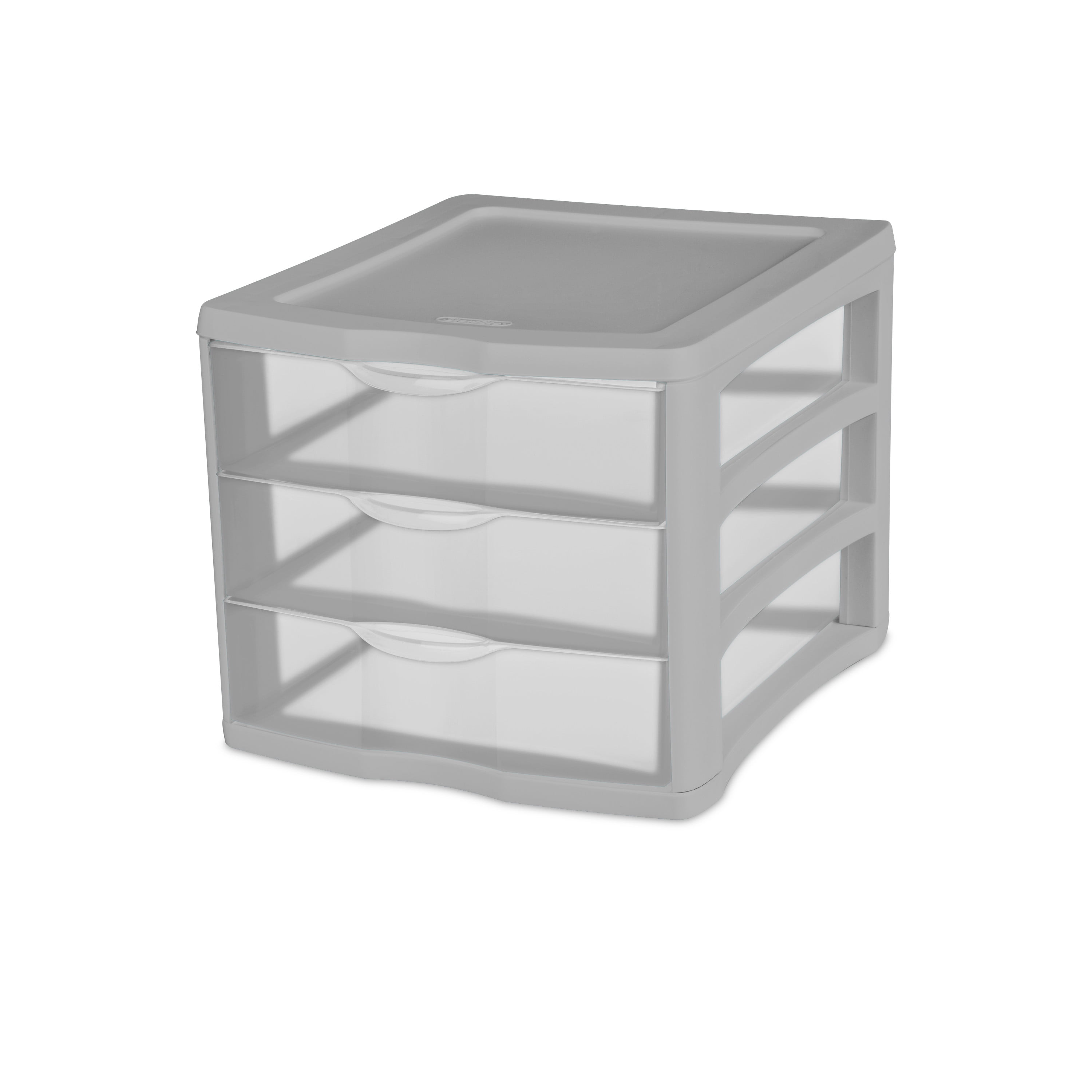Sterilite 3 Drawer Unit Silver Tint