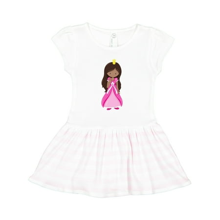 

Inktastic African American Princess Queen Gown Pink Dress Gift Toddler Girl Dress