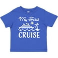 thumbnail image 3 of Inktastic My First Cruise with Cruise Ship and Palm Trees Boys or Girls Baby T-Shirt, 3 of 5