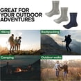 thumbnail image 5 of Calcetines de senderismo, cálidos, cálidos, para la tripulación, botas de invierno, calcetines, 5 of 5