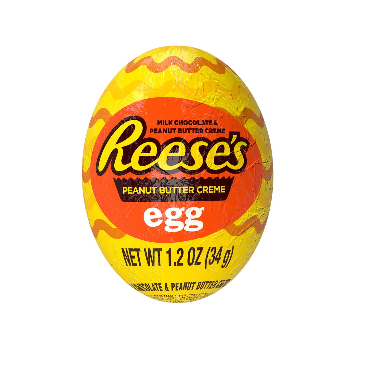REESE'S Milk Chocolate Peanut Butter Creme, Easter Candy Egg, 1.2 oz
