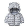 thumbnail image 2 of KYAIGUO Toddler Boys Girls Winter Coats Hooded Warm Down Jacket Outwear Water-Resistant Puffer Jacket Coat 1-5T, 2 of 9