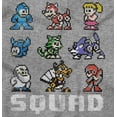 thumbnail image 2 of Mega Man Squad Goals Game Characters Men's Graphic T Shirt Tees Brisco Brands S, 2 of 4