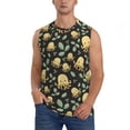 thumbnail image 1 of Fotbe Octopuses And Leaves Men's Camiseta sin Mangas Estampada para Hombres, Playera Casual para Gimnasio, Entrenamiento, Playa-Medium, 1 of 7