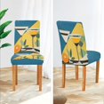 thumbnail image 3 of Yayeee 2 Pack Dining Chair Covers Stretch Parson Chairs Slipcovers Seat Protector, Yellow Glasses, 3 of 6