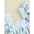 thumbnail image 6 of Suealasg Baby Girls Outfits Fly Sleeve Floral Print Romper Dress Infant Summer Clothes Newborn One Piece Playsuits, 6 of 9