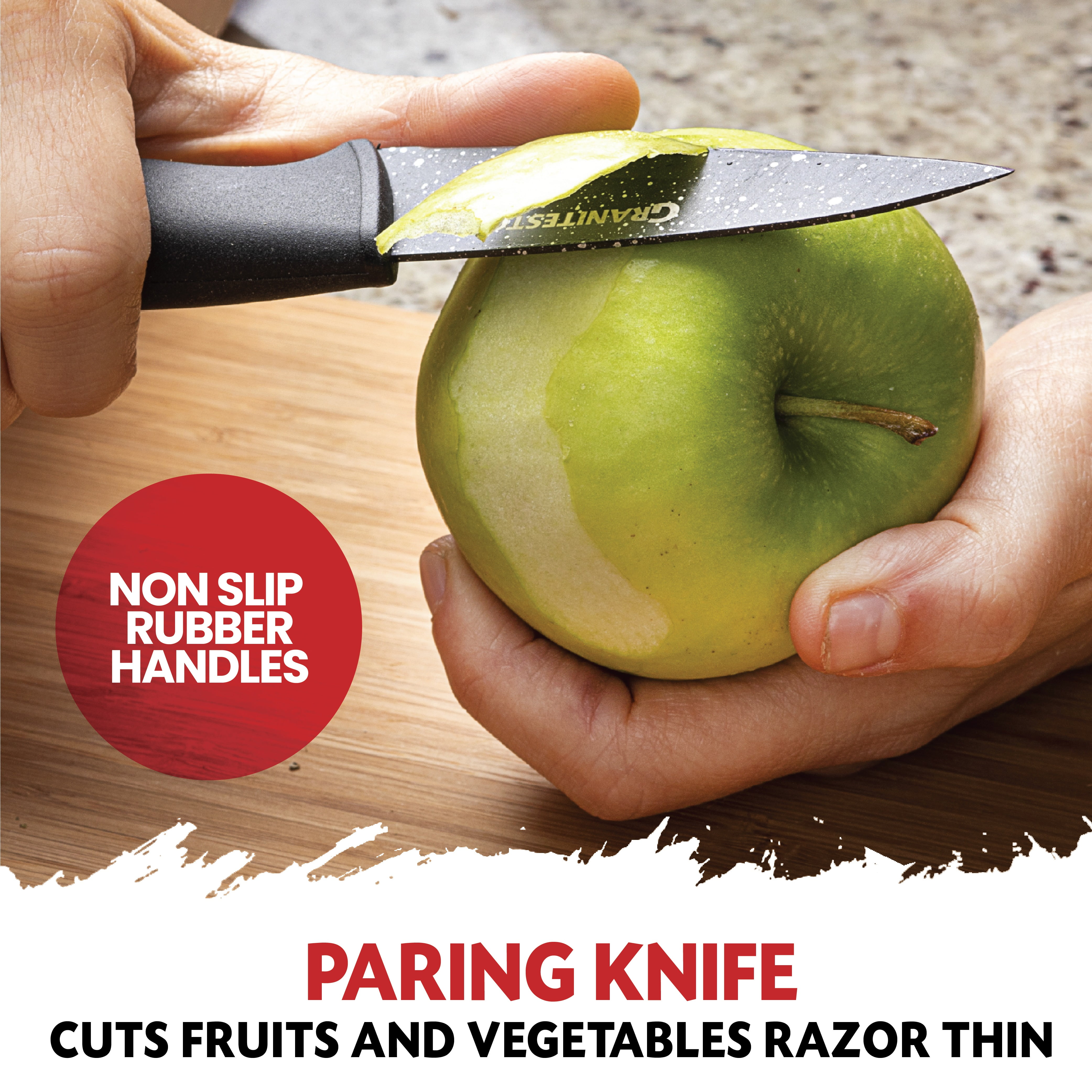 Nutriblade Knife Set Kitchen Nonstick Knives Set Dishwasher Safe New 4Pcs 